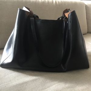 Banana Republic Larkin Tote (Black Leather)